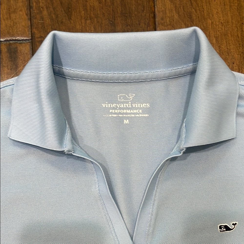 Vineyard Vines Blue Fitted Polo Short Sleeve Tee - Picture 3 of 11